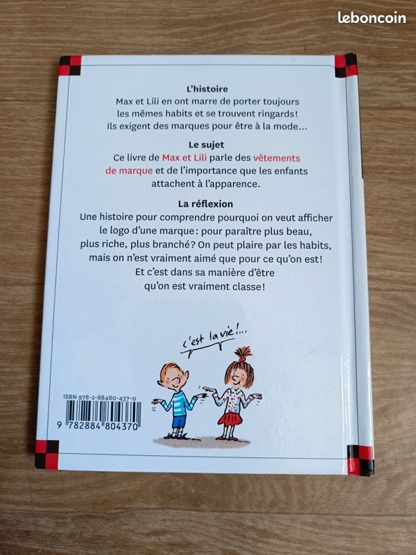 Petit livre "Max et Lili sont fans de marques" (remise en main propre) (image 2)