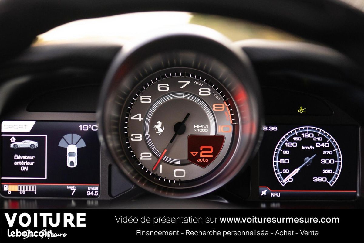 FERRARI 812 SUPERFAST 6.5i V12 800ch - carbone - sièges perf - set bagages (image 9)