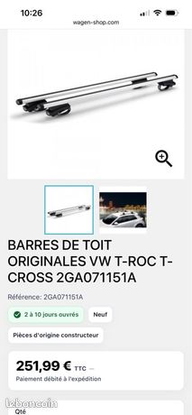 Barres de Toit pour Toyota RAV4 XA50 2019-2025 90kg Aluminium Gris 2tlg Barres de Toit pour Toyota RAV4 XA50 2019-2025 90kg Aluminium Gris 2tlg