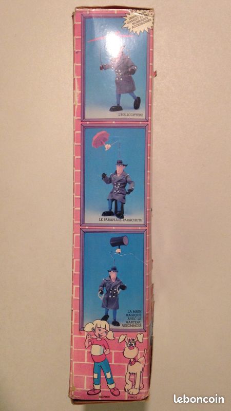Figurine Inspecteur Gadget - Bandai Popy 1983 - PVC Neuf Sous Sachet - France