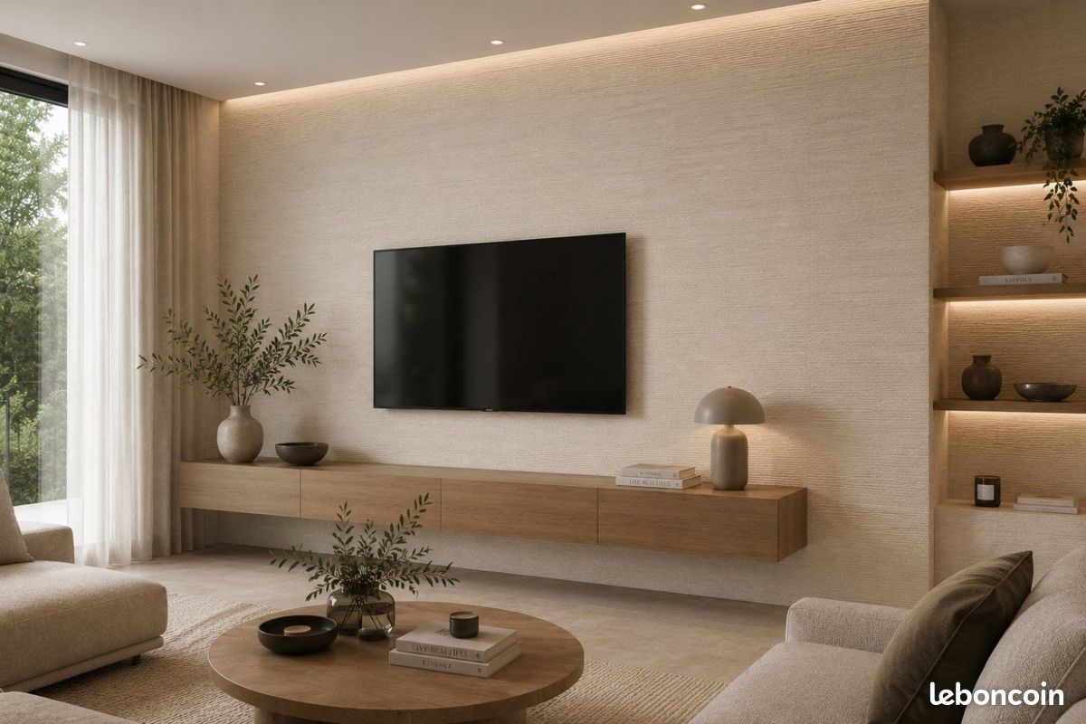 🔥Carrelage mural LIN BABILON BEIGE 60x120 – Effet texturé🔥 (image 1)