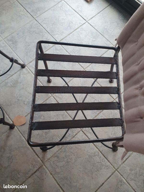 Lot 6 chaises en fer forgé (image 3)
