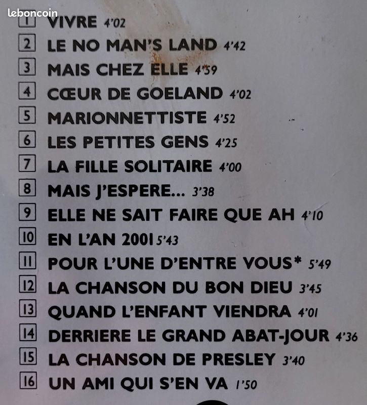 Pierre Bachelet : CD Vivre (image 2)