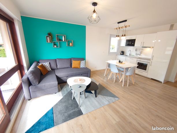 CLUSES : T2 43m2 rénové et meublé avec balcon
