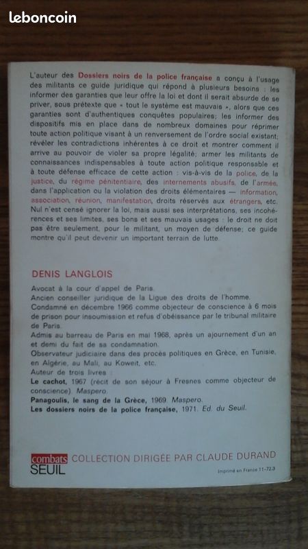Guide du militant Denis Langlois (image 2)