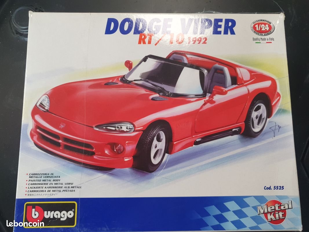 Provence Moulage Kit Monté 1/43 - Dodge Viper RT/10 1992 Rouge