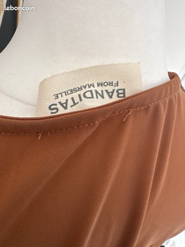 Robe fluide terracotta "Banditas from Marseille" - Taille TG 2 (L) (image 3)
