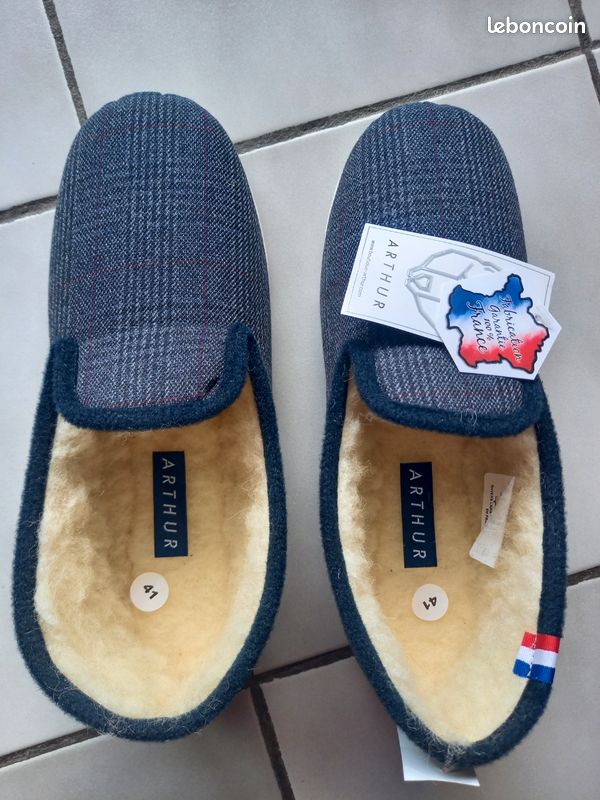 Arthur Charentaises Francaises Homme Charentaise Semelle Feutre