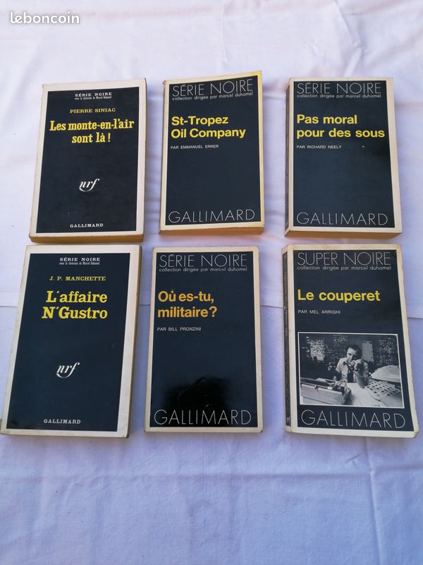 Lot de 6 romans policiers SERIE NOIRE et SUPER NOIRE (image 1)