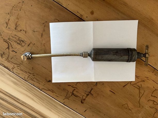 Pompe à Graisse Ancienne Tecalemit - Pistolet à Graisse En Métal, Occasion état Correct
