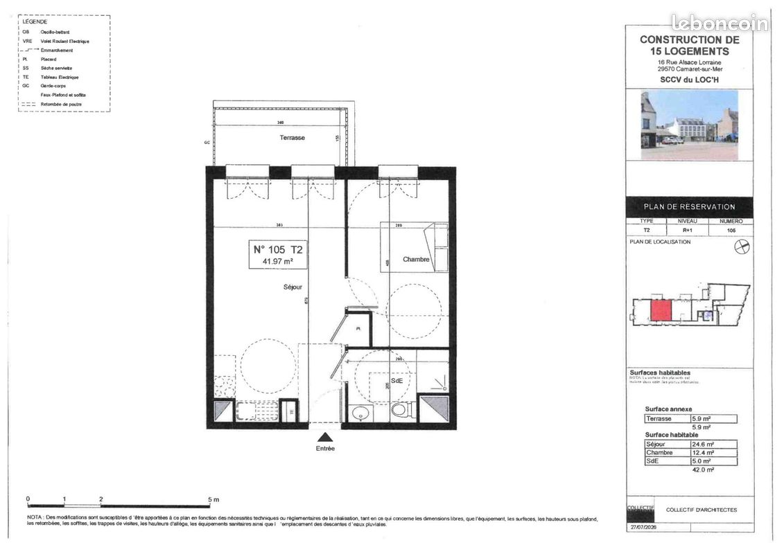 Appartement 2 pièces 42 m² · à Camaret-sur-Mer · 42 m² · 210 912 €