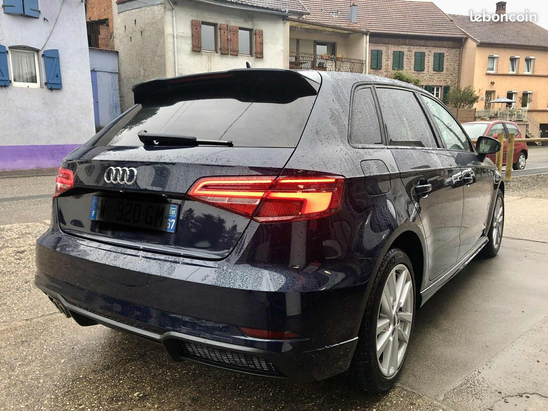 Audi A3 Sportback TFSi 150 S-line 2020 / bleu nuit / CUIR / 20900 (image 3)