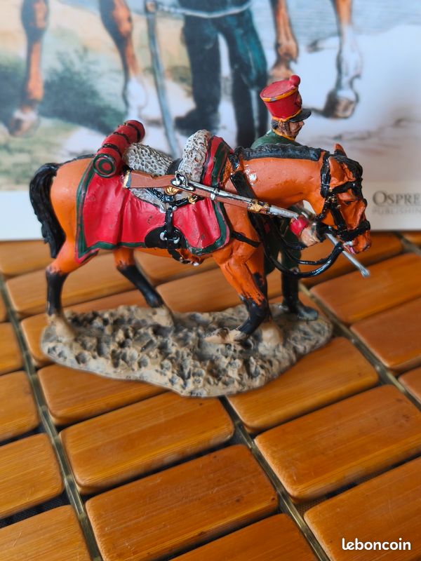 Figurine De Plomb Lucotte - Chef Militaire à Cheval - Époque Napoléonienne - Cavalerie
