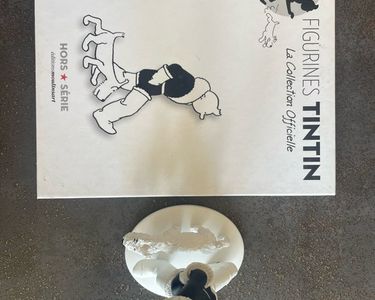 figurine Tintin noir & blanc HS encore emballée