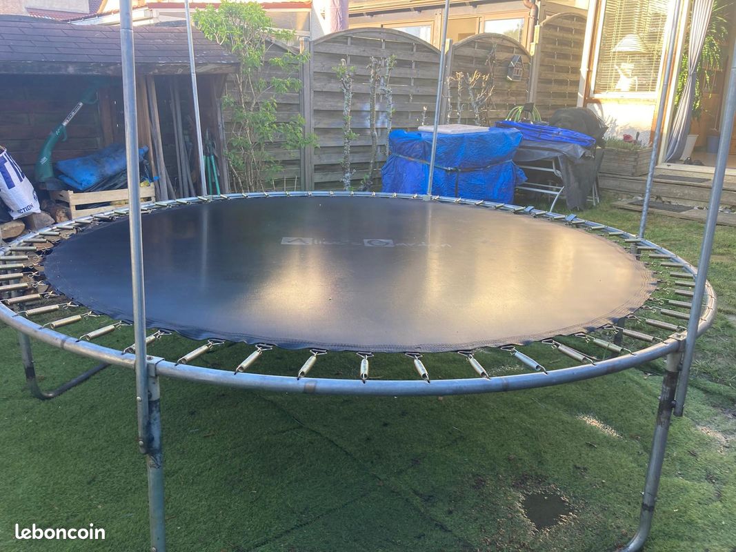 Alice's Garden Trampoline Rond 305cm Vert avec Son Filet de Alice's Garden Trampoline Rond 305cm Vert avec Son Filet de