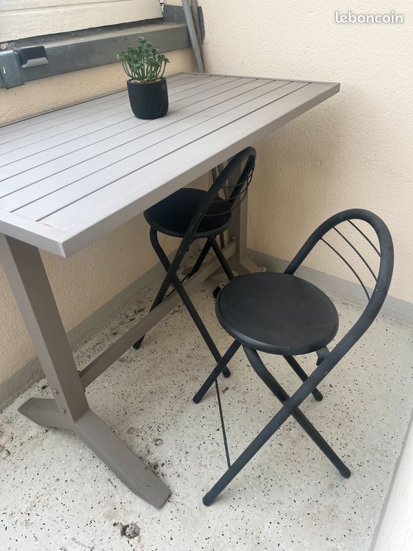 Table semi-haute de jardin (image 3)
