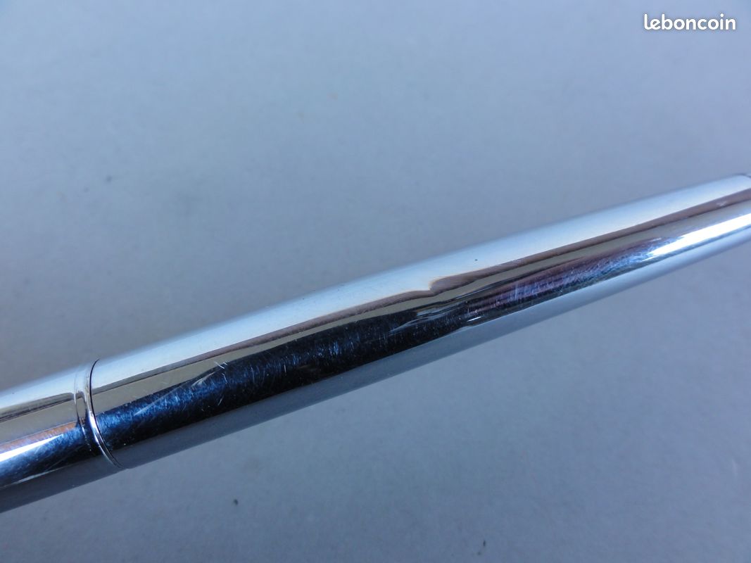 Stylo Plume Waterman En Argent Et Or 18K - Plume Argentée, Poinçonnée, Occasion De Qualité