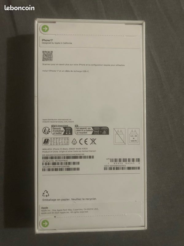 IPhone 17 neuf avec facture (image 2)