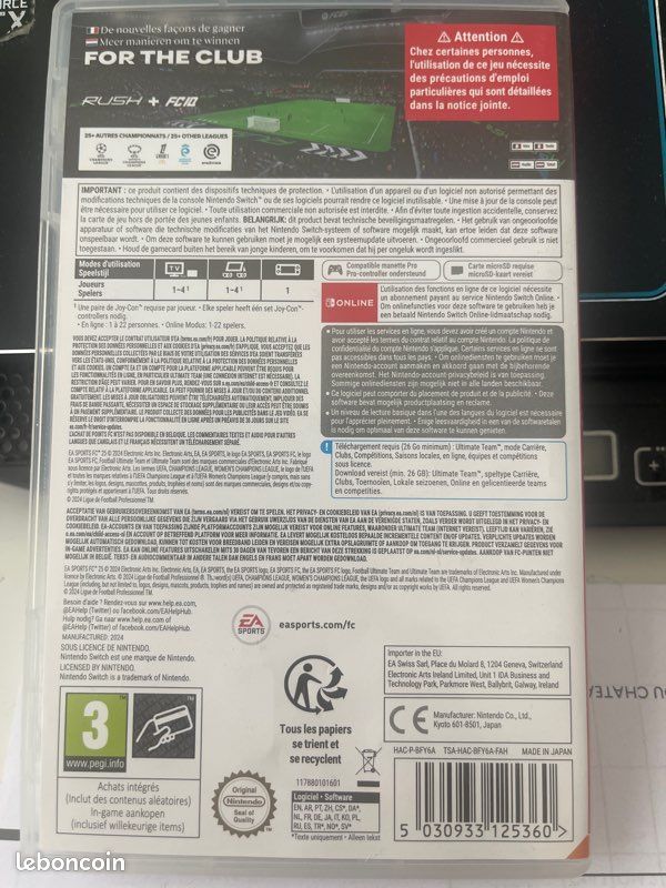 FC 25 Nintendo Switch neuf (image 3)
