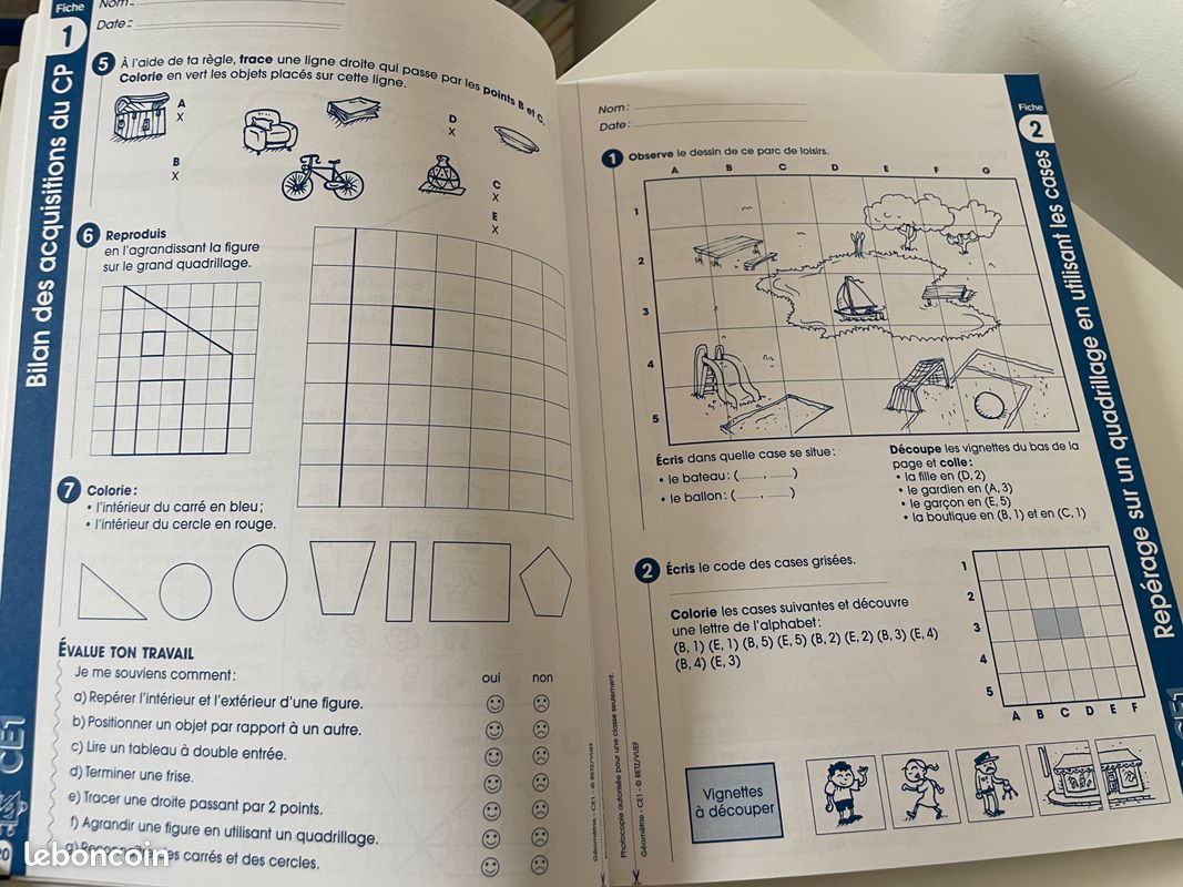 Géométrie CE1 Fiches à photocopier (image 10)