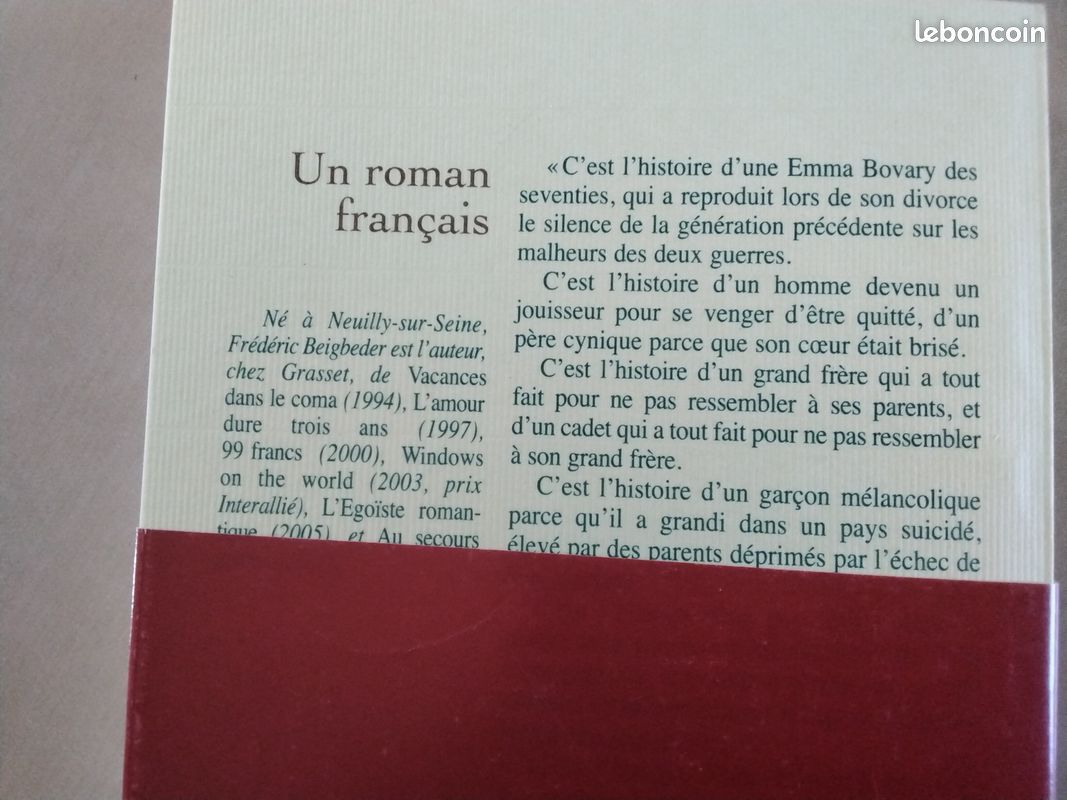 Livre Frédéric Beigbeder (image 3)