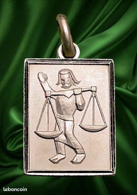 Pendentif Balance En Argent Massif - Zodiac - Neuf Sans Emballage