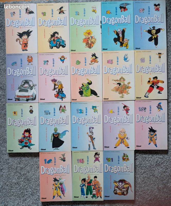 Dragon ball t1 à 16 + 19 et 21 édition pastel (image 1)