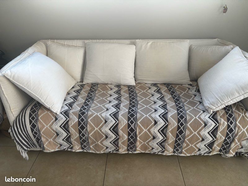 Vends 2 canapés et fauteuil Louvain Maisons du Monde (image 2)