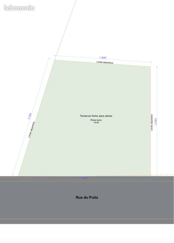 Terrain constructible en Zone Industrielle · à Andeville · 150 000 €
