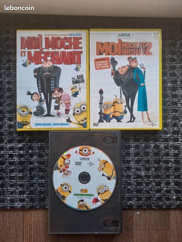 Dvd moi moche et méchant 1& 2 + les minions (image 1)
