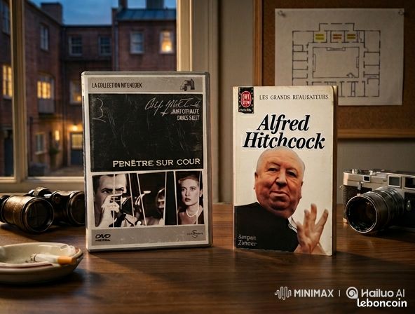 Fenêtre sur cour - dvd - la collection Hitchcock + Le livre Les Grand Réalisateur Alfred Hitchcock de Jacques Zimmer (image 1)