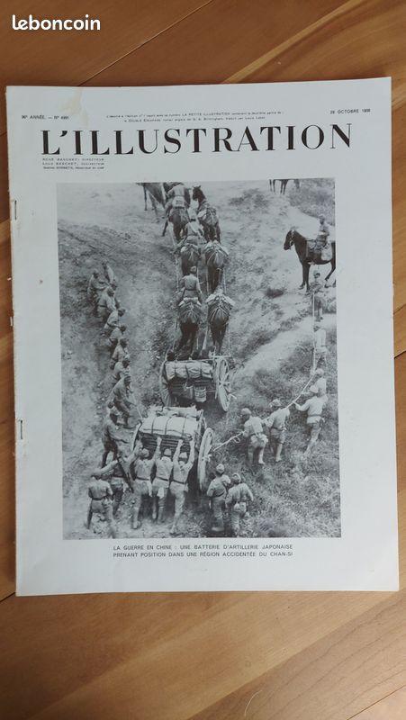 Revue L’Illustration n°4991 – 29 octobre 1938 – Guerre en Chine / Japon / Conservatoire de Paris (image 1)
