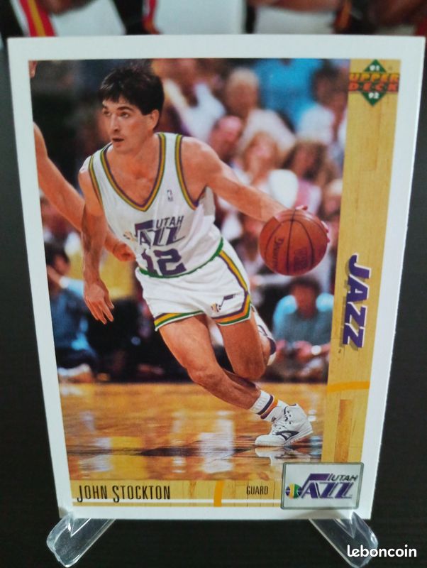 John Stockton – Utah Jazz 1991-92 Upper Deck #136 (image 2)