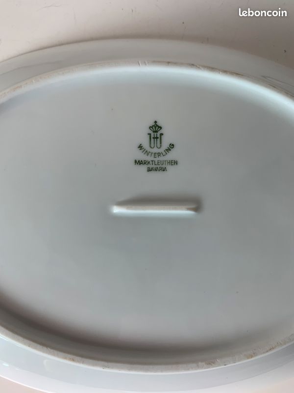 Lot De 11 Assiettes Creuses Mitterteich Vintage – Bavière – Décor Pois Blancs
