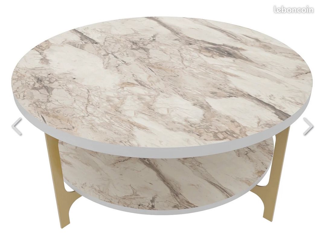 Table basse effet marbre (image 1)