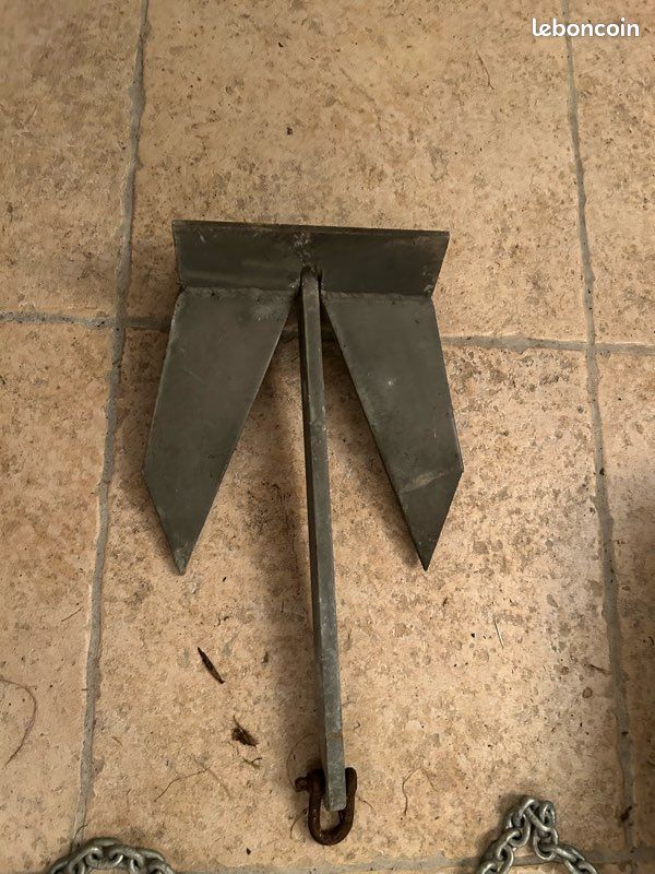 Ancre marine de 6kg et chaîne neuve avec Manille de 4.20 m (image 2)