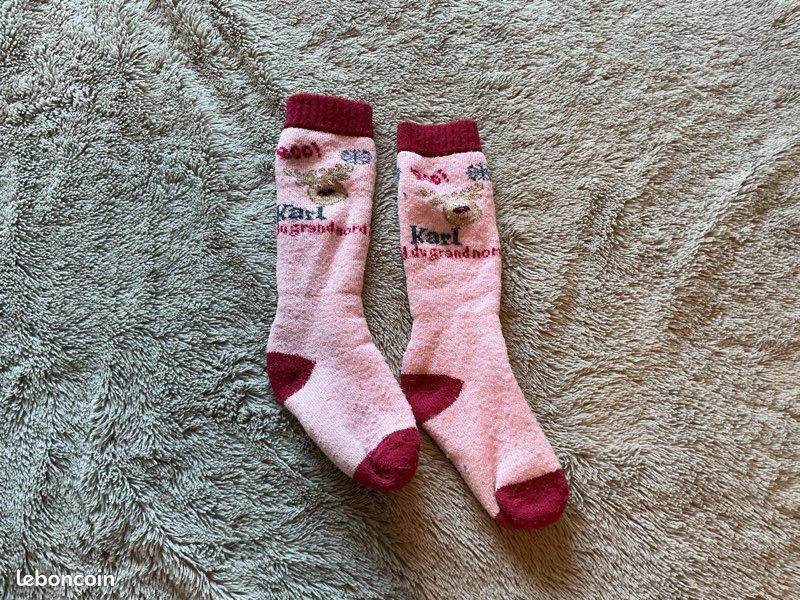 Chaussette de ski fille 8/10 ans (image 1)