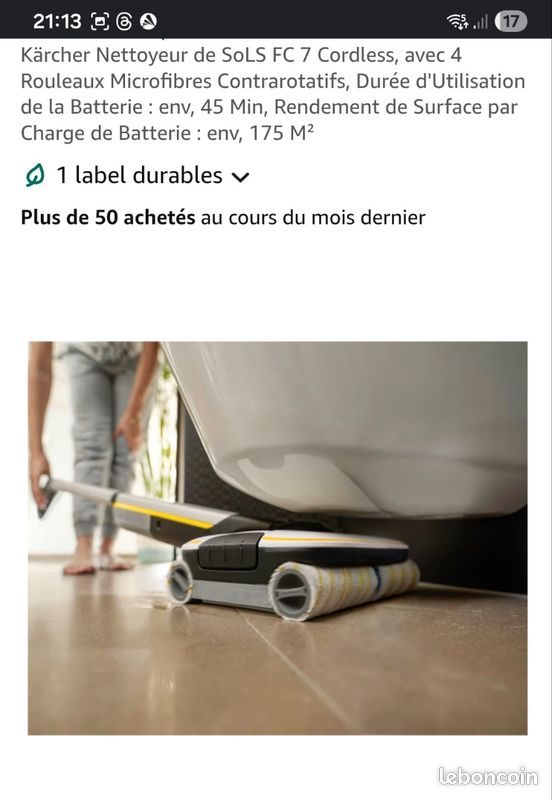 Aspirateur lavant Karsher (image 2)