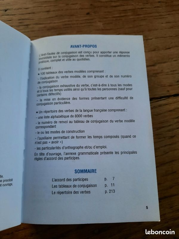 Livre aide à la conjugaison (image 3)