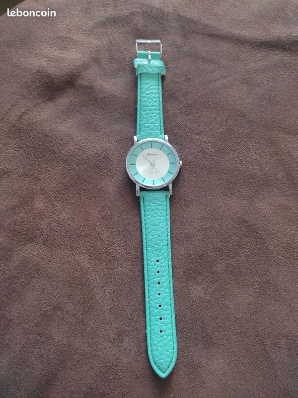 Montre femme fantaisie Verte Geneva (image 1)