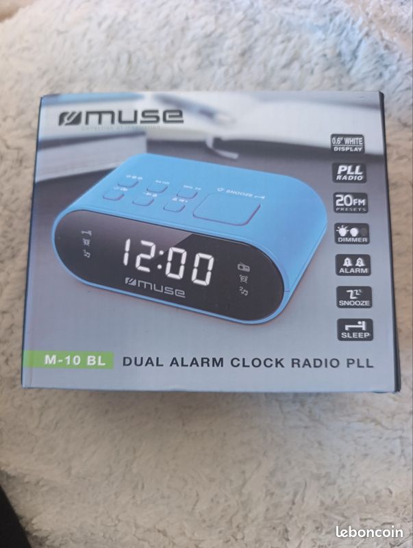 Radio réveil muse bleu (image 2)