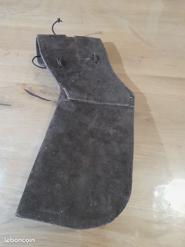 Ancien porte-outils en cuir suédé – Vintage (image 2)