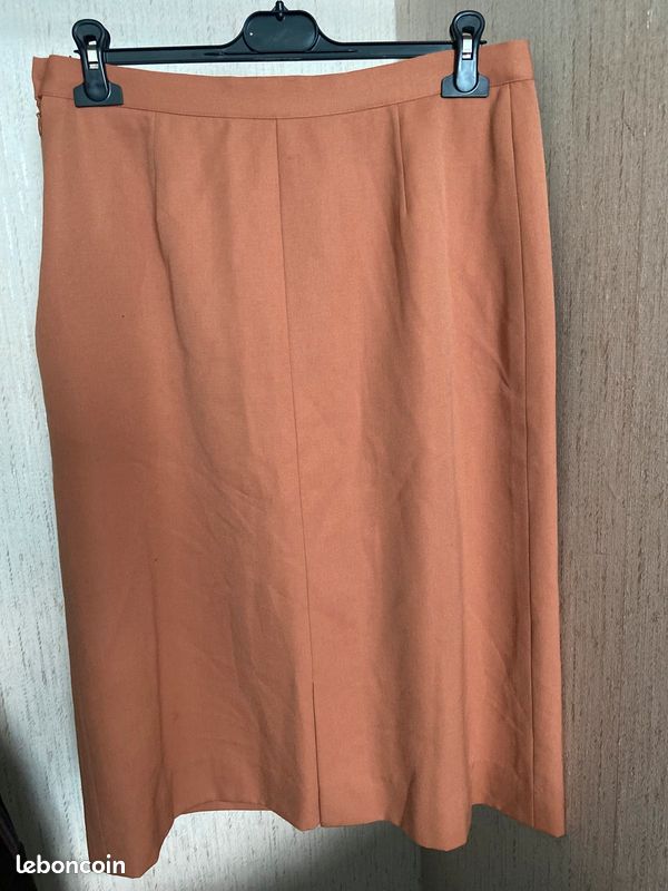 Jupe Rodier Paris , Orange , Taille 46 (image 3)