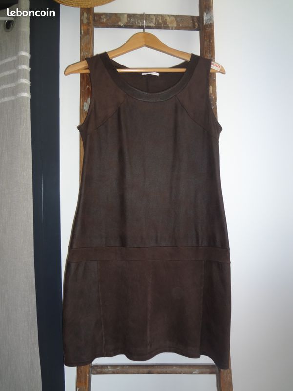 CACHE-CACHE 38 ROBE CHIC TUNIQUE HAUT CHEMISE BLOUSE TOP QUALITE ++ SUR GILET VESTE Très jolie ROBE (image 2)