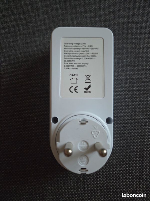 Wattmètre compteur de consommation d'énergie (image 2)