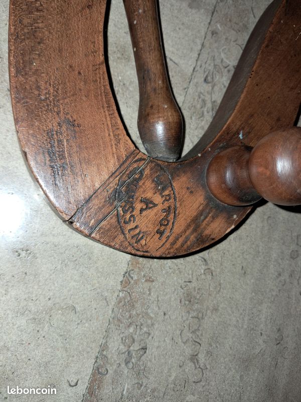 UNIQUE ANCIENNE ROUE TOURNANTE années 1800 bois de quintaff art