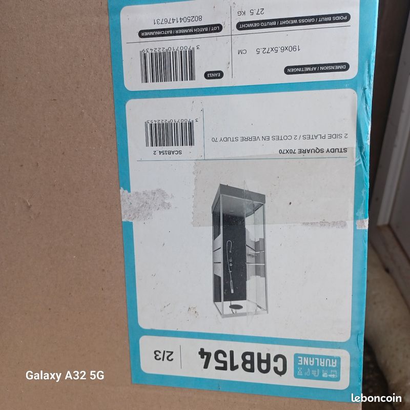 Vend cabine de douche 70x70 (image 1)