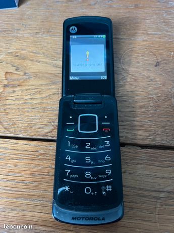 Motorola Gleam+ Blanc Téléphone Clapet Débloqué Très Bon état Appareil Photo 2MP