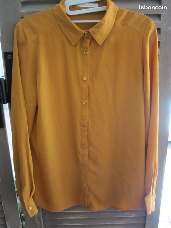 Chemise femme moutarde (image 1)