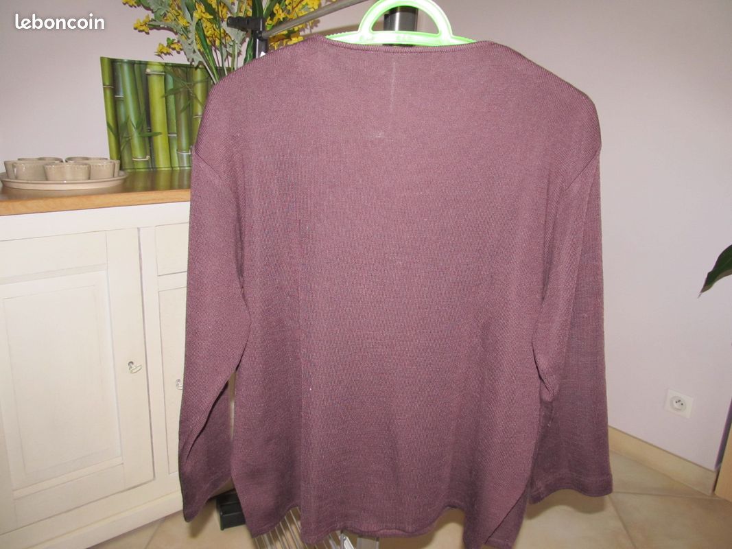 Pull multicolore marron (image 2)